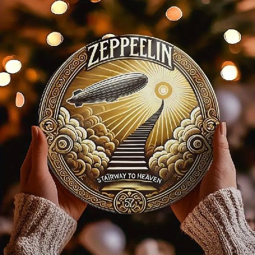 Blechschild rund zeppelin - blechschild,