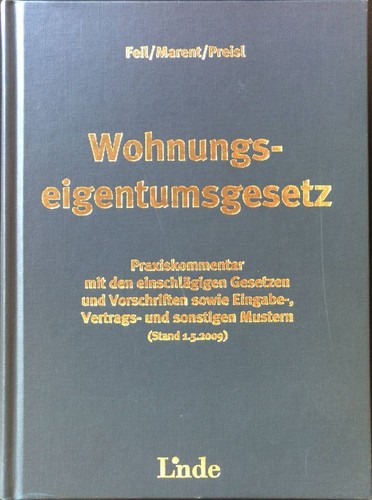Wohnungseigentumsgesetz - ,