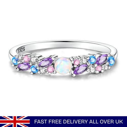 Multi edelstein opal eternity - opal,