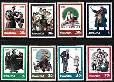 Ruanda - Gemälde von Norman Rockwell Satz postfrisch 1981 Mi. 1111-1118