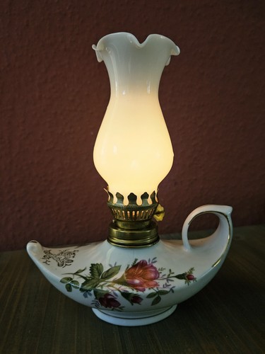 öl lampe vintage shabby retro - Öl-lampe,