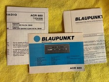 Blaupunkt  ACR920 - manual +