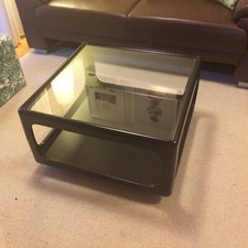 HORN Collection Couchtisch Sofatisch DESIGN Peter Ghyczy 60er 70er braun GLAS