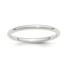 14k Weißgold Unisex Standard