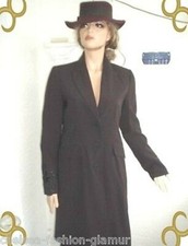 H&M Hosenanzug Gehrock Mantel Pailletten schwarz Gr 38