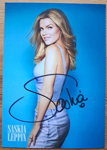 Saskia leppin orig autogramm - leppin,