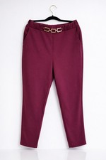 Elegante Bordeaux Damenhose XL
