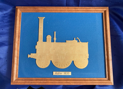 Eisenbahn messingbild adler - -,