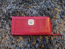 Longchamp Leder-Portemonnaie, gebraucht, pink / intensives Beere, Original