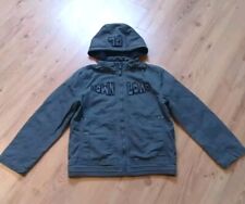 HERE+THERE C&A Jacke Kapuze abnehmbar Gr.146 grau Details Taschen Reißverschluss