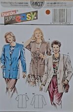 80er Jahre Schnittmuster  Jacke  burda Gr. 44-54 burda 4807