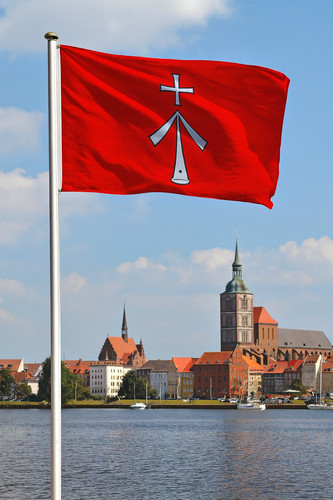 Stralsund flagge 150x90 - 150x90, cm