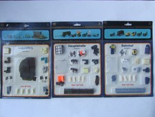 VEB Plasticart - Spur H0 - 3 unterschiedliche Ausschmückungs-Bausätze in OVP