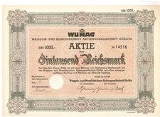 WUMAG Waggon und Maschinenbau AG 1937 Görlitz