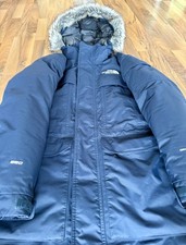 The North Face Mc Murdo Parka Gr S Blau Winterjacke Mantel Daunenjacke