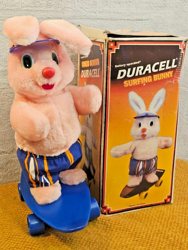 Vintage duracell surfing bunny - duracell,