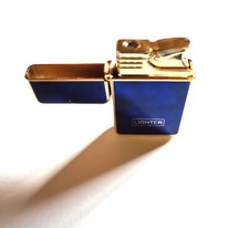 Feuerzeug/Luxus Feuerzeug/blau/goldenes Feuerzeug/Sammler Feuerzeug