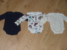 3x Body (Bodys) Langarm Größe 50/56 Jungen von Topomini