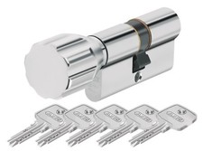 ABUS EC550 Sicherheitsschloss mit Knauf und 5 Schlüssel verschieden schließend