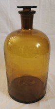 Apothekerflasche antik braun - antik, +