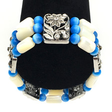 Blue Cats Eye Beads MOP Beads