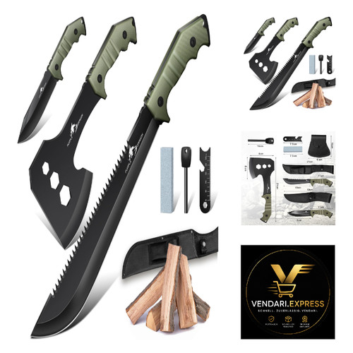 Outdoor axt set stahl full - axt,