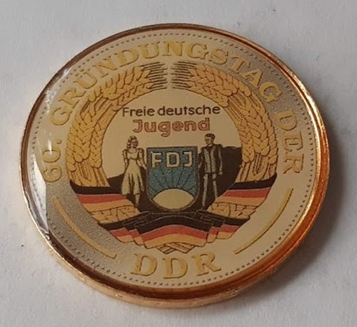 Ddr mark vergoldet freie - mark,
