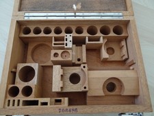 Leitz Ortholux Optikkasten Aufbewahrungkasten alt leer Holz  32,5 x 23,5 x 15 cm