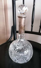 Karaffe Bleikristall Silber