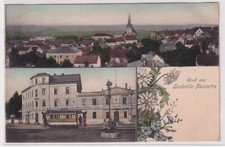 905158 Mehrbild Ak Gruß aus Leubnitz-Neuostra Café Ernst Hieckmann 1908