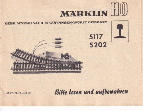 Märklin anleitung für - mÄrklin,