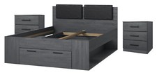 Doppelbett Bett Granada Carbon