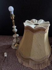 Vintage Tischlampe Marmor Onyx