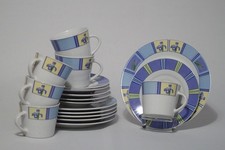 Kuchenteller Van Well Porzellan Wellco Design Iris Schwertlilie  Untere Tasse