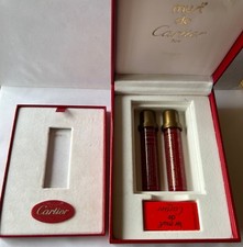 CARTIER Feuerzeug  GROSSE BOX  leer nur mit 2  Cartier Gasflaschen ohne Gastank 