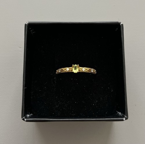 Peridot ring s925 vergoldet - ring,