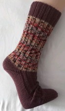 Selbstgestrickte Socken Gr 40