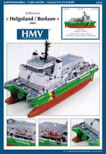 Kartonmodell Zollkreuzer Helgoland / Borkum 1:250 HMV Hamburger Modellbauboge...