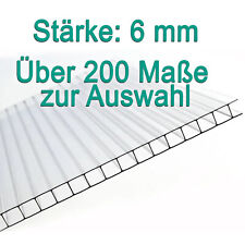 Polycarbonat Hohlkammerstegplatten 6mm Stärke Doppelstegplatte Gewächshausplatte