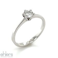 Brillantring 585er Weißgold 14kt Solitär Antrag Diamant NEUWARE 50% red. 501-58