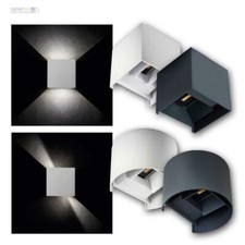 LED Außen-Wand-Leuchten 7W 230V IP54 Fassadenstrahler up/down Winkel einstellbar