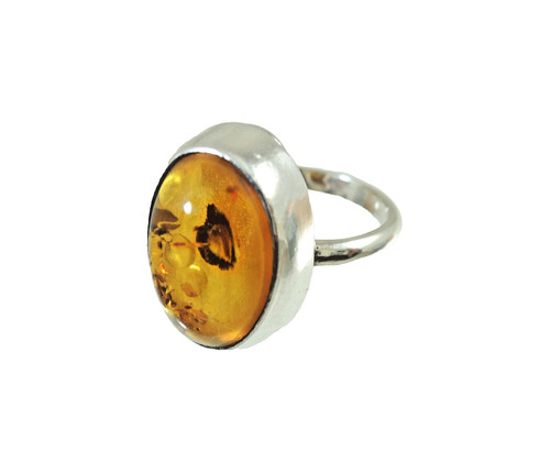 Bernstein ring sterlingsilber - ring,