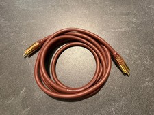 Oehlbach NF Sub, Cinch Subwoofer-Kabel - Audiokabel - rund - OFC - 2m - Bordeaux