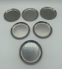 WMF Cromargan 6 Untersetzer für Gläser schönes schlichtes Design ca. 9,5 cm