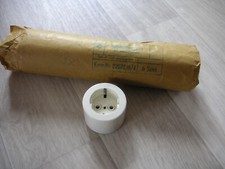 1 x Steckdose DDR rund , Weiß, Aufputz  NEU !! Schutzkontakt