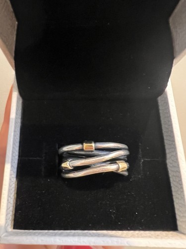 Pandora ring bicolor 585 - 585, gold