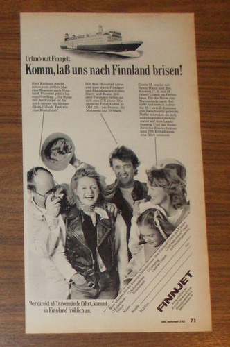 Seltene werbung finnjet - seltene,