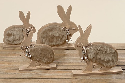 Hase holz fell 2er - 2er-set, cm