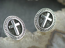 Ohrstecker Kreuz Christi Kirchenkreuz Silberohrstecker Ohrschmuck Ohr Silber 925