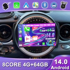 DAB+ Android 14 Für BMW Mini Cooper R55 R56 2007-13 Autoradio Navi Car Play GPS 